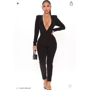 Fashion nova black jumpsuit